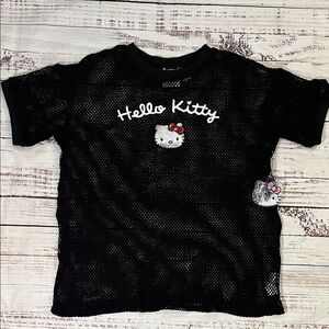 Hello Kitty/ Forever 21 Black Mesh Tee